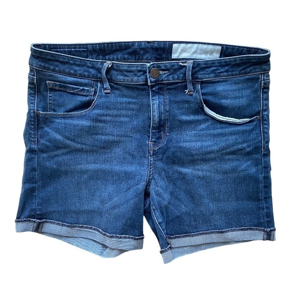 Treasure & Bond Rolled Cuff High-Waist Denim Jean Shorts | Size 32 - Picture 2 of 13